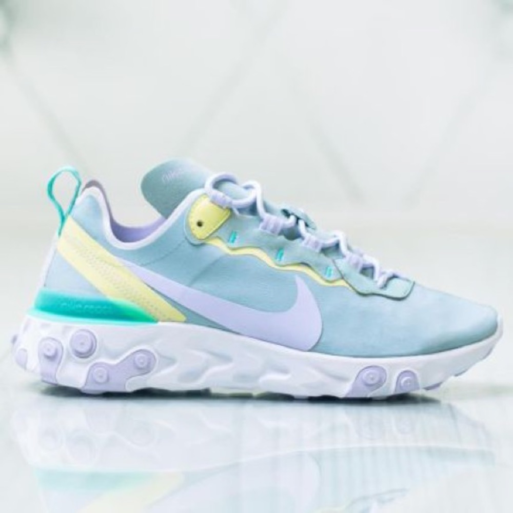 blue and yellow nike reacts